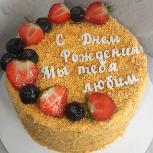 Торт медовый (ваша надпись)