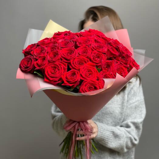 Монобукет из 35 роз