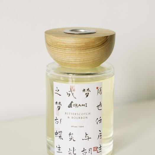 Аромадиффузор для дома, Okami, Бурбон и Ириска, 130 мл