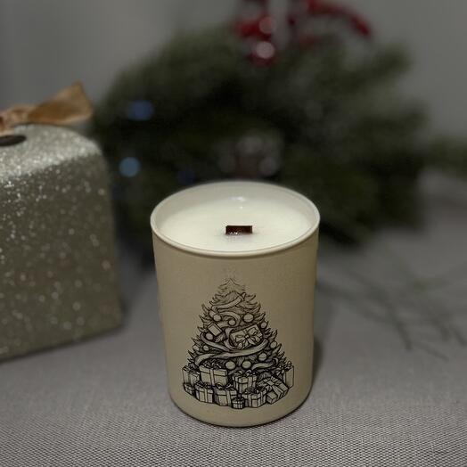 Новогодняя свеча подарок для коллег и партнеров