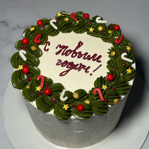 Торт «С Новым годом» на праздничный стол