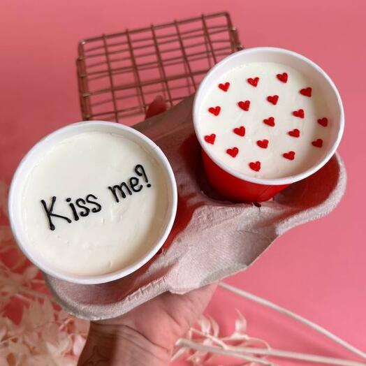 Пирожные в стаканчиках (cake to go) - 2 шт Kiss me