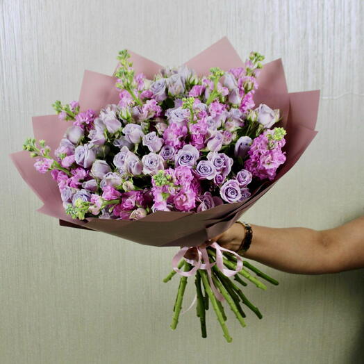 Lavender Spray Rose matthiola Bouquet