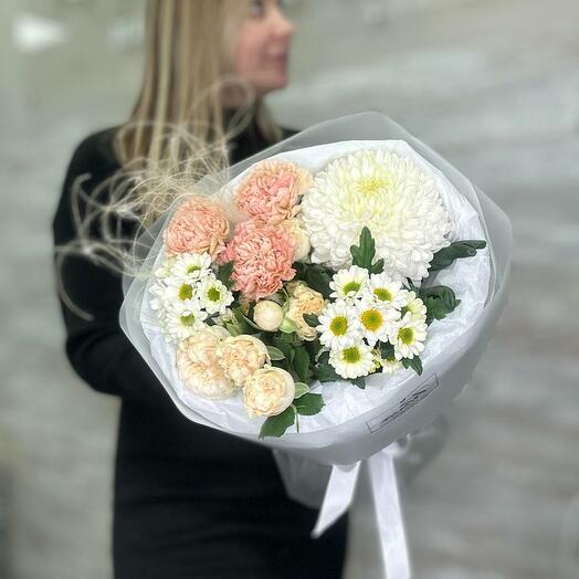 Букет с ромашками