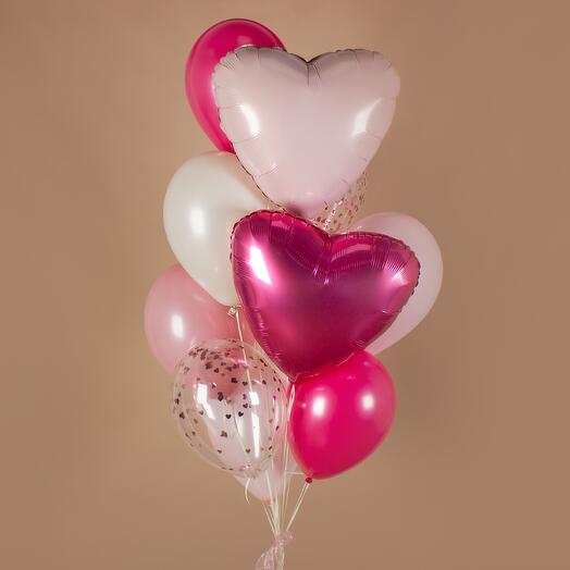 Набор mini-шаров «Bubblegum» Lite | 12 шаров на грузике