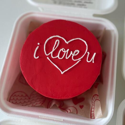 Бенто торт i love you