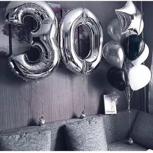 Шары на 30 лет парню