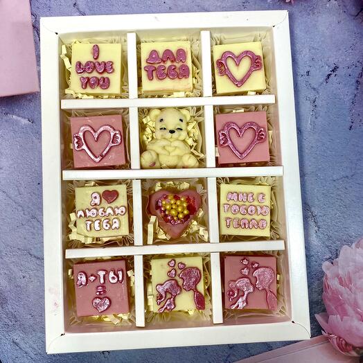 Подарок из настоящего шоколада для любимых