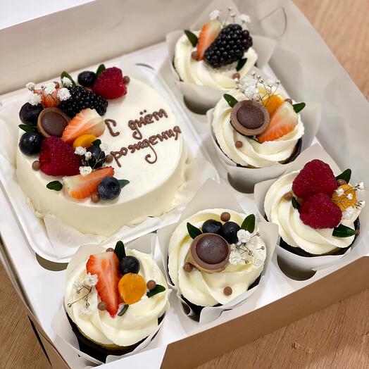 Bento con cupcakes