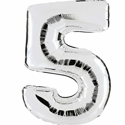 Шар цифра 5