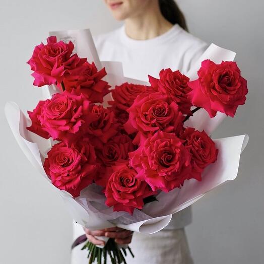 Bouquet of 15 French roses