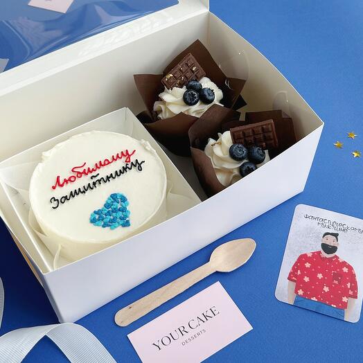 Бенто торт на 23 февраля, для бюбимого защитника, папе, мужу, сыну