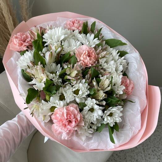 Альстромерия, хризантема, гвоздика🌸
