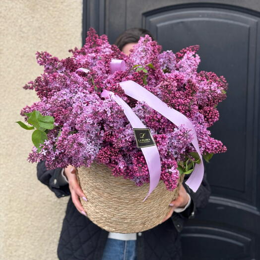 Lilac in basket