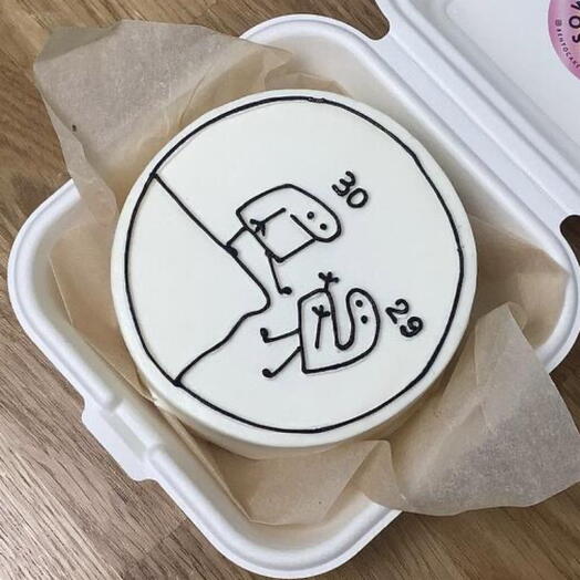 Birthday bento cake "From the cliff"
