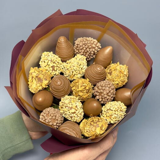 Bouquet of strawberries in chocolate Chocolate