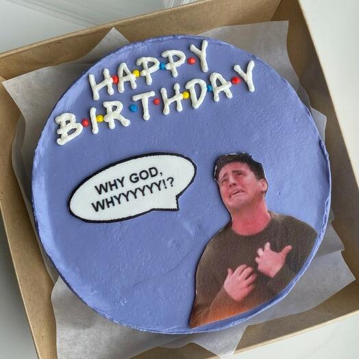 Бенто торт 500 грамм с Джо (сериал Друзья / Friends) Happy Birthday