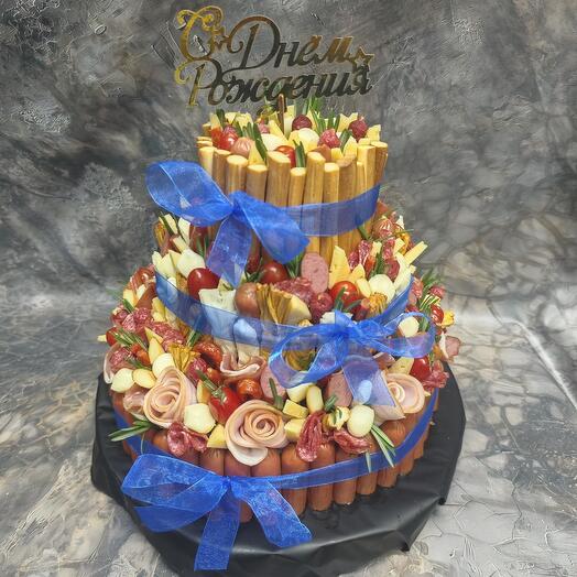 Pastel de carne de tres niveles