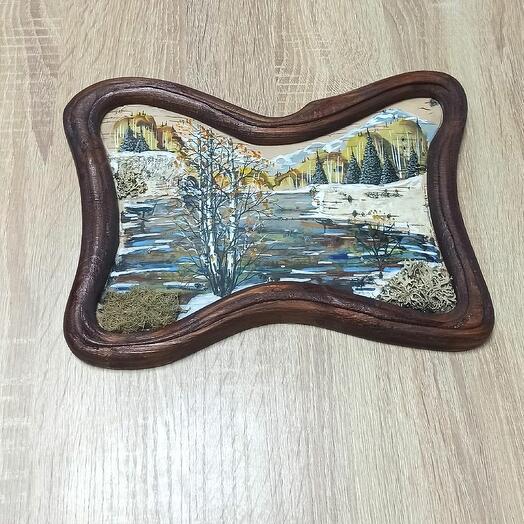 Картина на бересте фигурная 3 (20*30)
