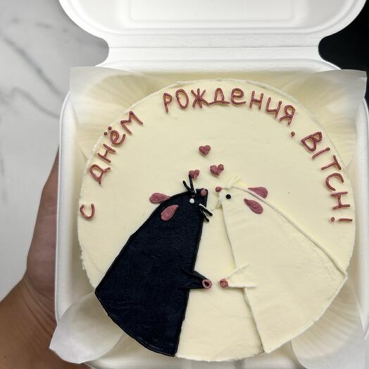 Бенто с двумя милыми крысками