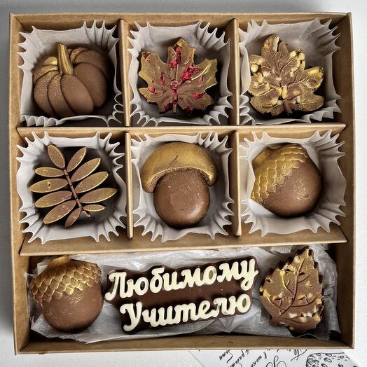 Молочный шоколад осень Любимому учителю