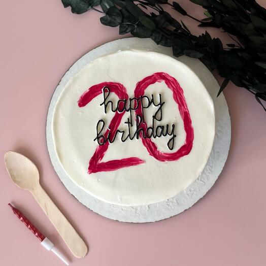 Бенто торт happy birthday с числом / бенто на день рождения / подруге, другу, дочери, сыну, сестре, брату, жене, мужу
