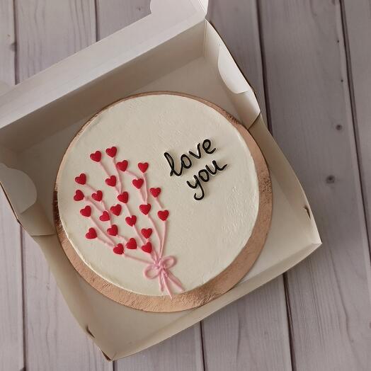 Бенто торт "love you"