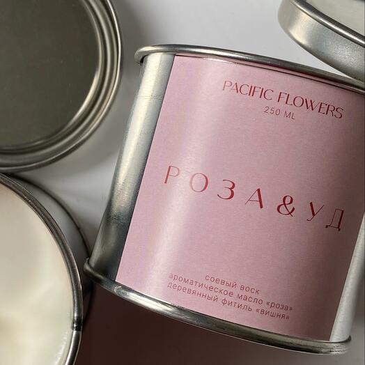 Аромасвеча «Роза, уд» 250ml