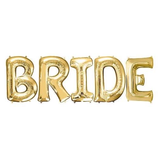 Набор шаров букв BRIDE на девичник