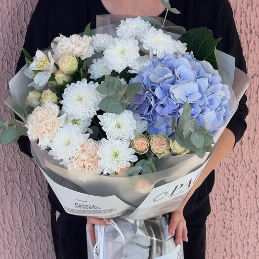 Голубая нежная гортензия 💙