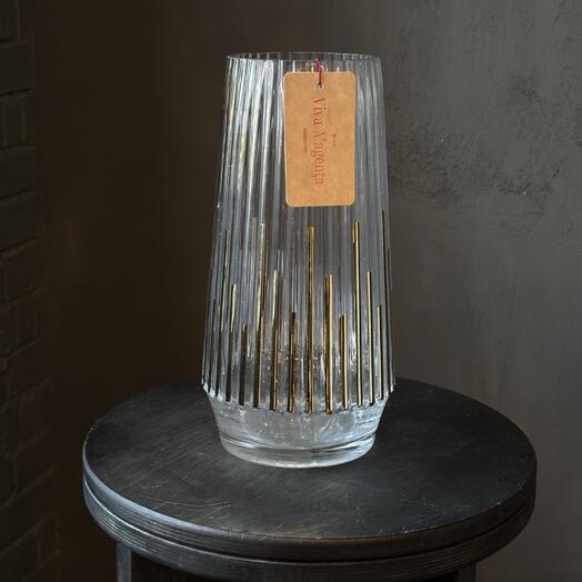 Ваза Bright ribbed