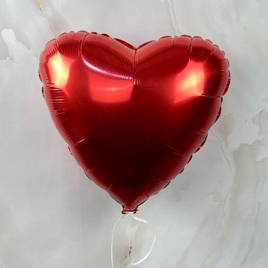 Шар фольгированный сердце красное 🎈