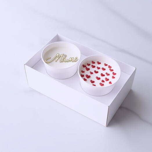 Трайфлы в стакане 2 шт набор "Маме"