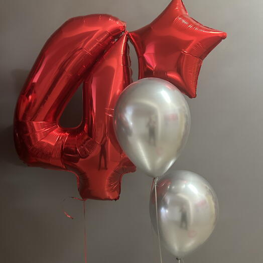 Фонтан Шаров с цифрой на День рождения