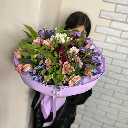 Объемный Букет из альстромерии 💜