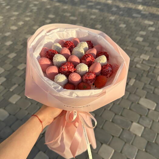 Букет S с малиной и кокосом