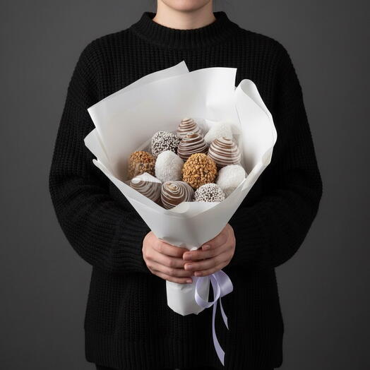 Букет клубники в шоколаде «12 признаний»