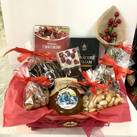 Корзина ,, Дар Тайги ,, 🌳🍯️подарок на день рождения,папе, маме , коллеги , руководителю, подруге , парню