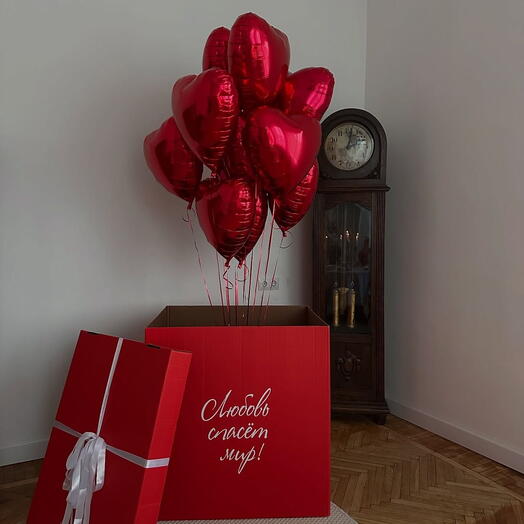 Коробка с сердцами