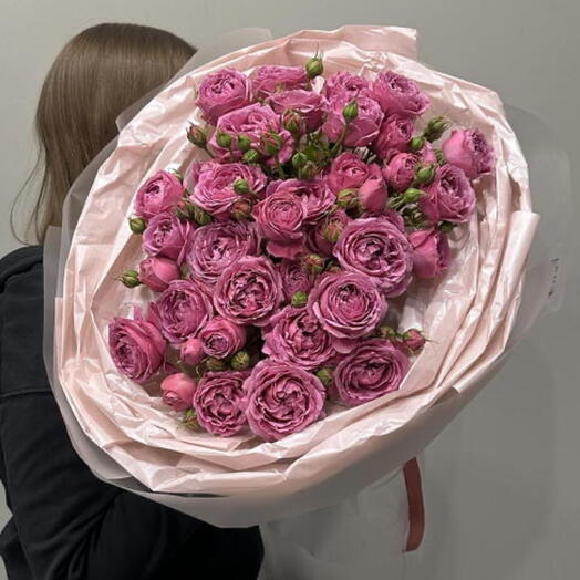 Букет из пионовидных роз🫶 мисти баблс ️