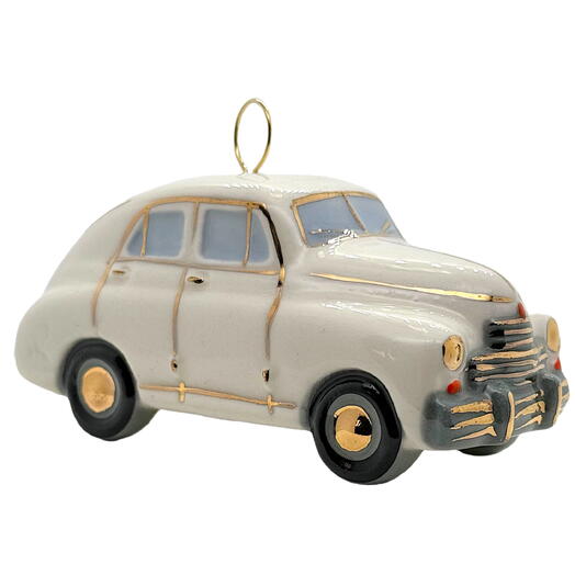 Ёлочная игрушка "Победа" М-20 (Фарфоровая мануфактура) белая