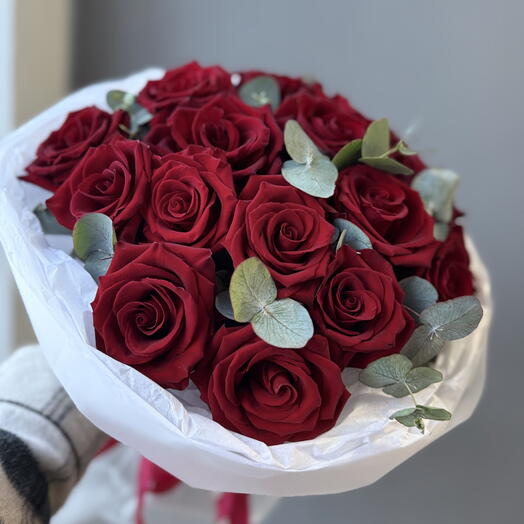 Акция ‼️❣️Букет красных роз 17 штук
