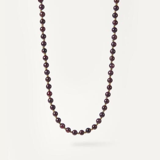 Чокер ожерелье Самшит Гранат 14K 35 см (CHO1045)