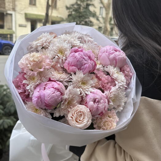 Mix with peony