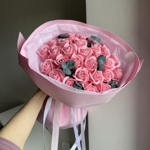 Букет из 31 мыльной розы 💖