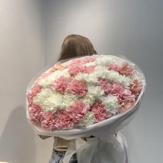 Диантусы микс большой букет
