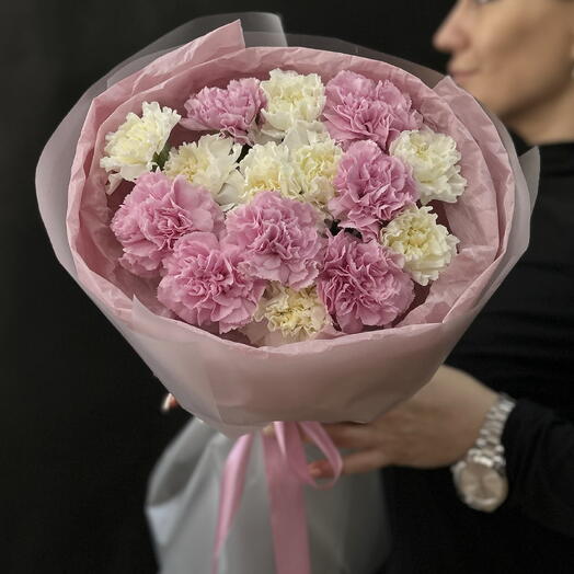 Микс диантусов 15 в букете