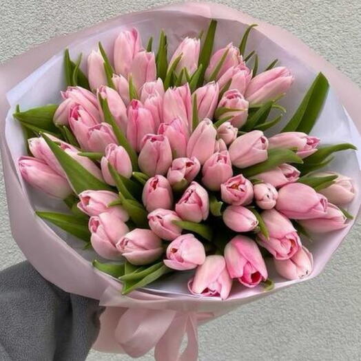 51 розовый тюльпан для любимой