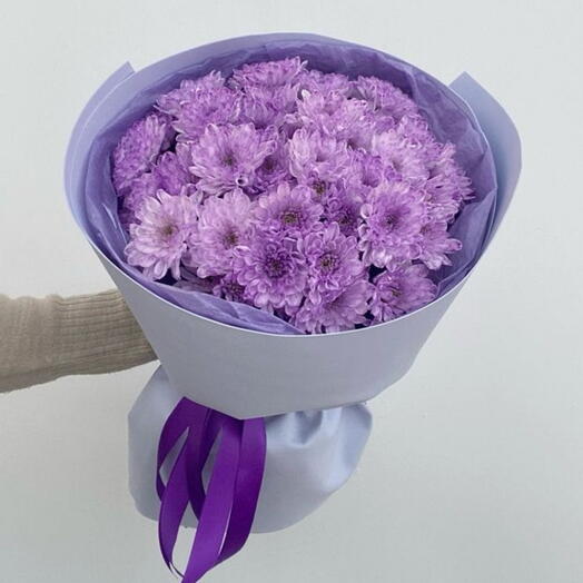Букет с хризантемой 💜