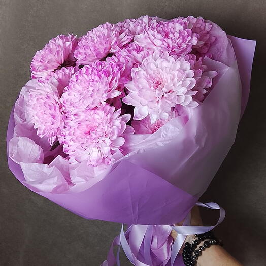 💓 Хризантемы кустовые ярко розовые